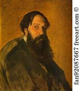 Alexey Savrasov Art Print - Portrait Of The Painter Alexey Savrasov