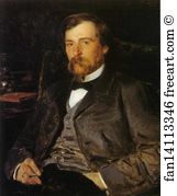 Illarion Art Print - Portrait Of The Painter Illarion Pryanishnikov