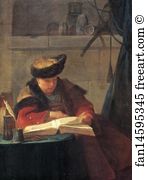 Joseph Art Print - Portrait Of The Painter Joseph Aved