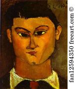 Kisling Art Print - Portrait Of The Painter Moïse Kisling (1891-1953)