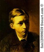Nikolai Art Print - Portrait Of The Painter Nikolai Kasatkin