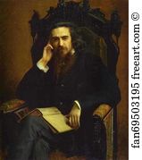 Kramskoy Art Print - Portrait Of The Philosopher And Poet Vladimir Soloviev