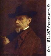 Denies Art Print - Portrait Of The Photographer Andrey Denier