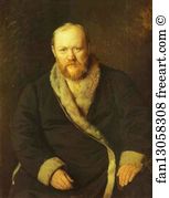 Ostrovsky Art Print - Portrait Of The Playwright Alexander Ostrovsky