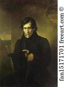 1836 Oil On Canvas The Tretyakov Gallery Art Print - Portrait Of The Poet And Playwrigh Nestor Kukolnic