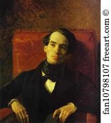 1840 Oil On Canvas The Tretyakov Gallery Art Print - Portrait Of The Poet And Translator A. N. Strugovshchikov