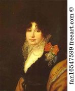 1808 Oil On Canvas The Russian Museum Art Print - Portrait Of The Princess A. V. Scherbatova