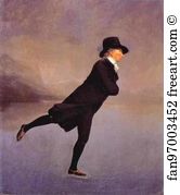 Skaters Art Print - Portrait Of The Reverend Robert Walker Skating