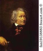 Sculptor Art Print - Portrait Of The Sculptor Bertel Thorvaldsen