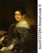 Writer Art Print - Portrait Of The Writer I. N. Kozhina