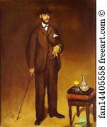 Portrait Of Théodore Duret Art Print - Portrait Of Théodore Duret