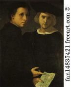 Giorgio Art Print - Portrait Of Two Men