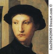 Martelli Art Print - Portrait Of Ugolino Martelli. Detail