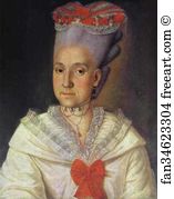 Portrait Of Unknown Lady Art Print - Portrait Of Unknown Lady