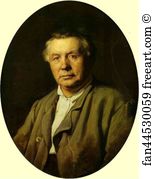 Portrait Of Unknown Man Art Print - Portrait Of Unknown Man (Painter Piotr Stepanov? )