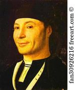 Portrait Of Unknown Man Art Print - Portrait Of Unknown Man