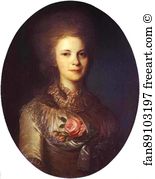 1780s Oil On Canvas The Russian Museum Art Print - Portrait Of V. N. Surovtseva