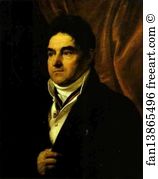 1814 Oil On Canvas The Tretyakov Gallery Art Print - Portrait Of V. S. Khvostov