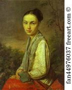 1815 Oil On Canvas The Tretyakov Gallery Moscow Art Print - Portrait Of V. S. Putyatina