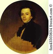 Unfinished Art Print - Portrait Of V. V. Samoilov