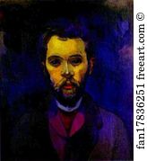 Reverse Art Print - Portrait Of William Molard