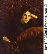 1887 Oil On Canvas Private Collection Art Print - Portrait Of Yekaterina Chokolova