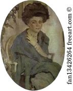 Pastel On Cardboard The Russian Museum Art Print - Portrait Of Yelena Oliv