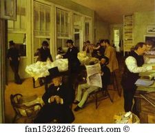 Orléans Art Print - Portraits In A New Orleans Cotton Office