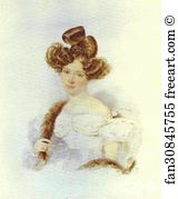 A Young Lady Art Print - Porttrait Of A Young Lady