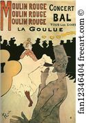 122 Art Print - Poster:  - La Goulue