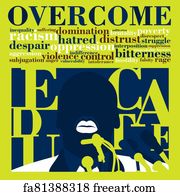 Free Art Print Of Typographic Poster Design On Civil Rights Movement ...