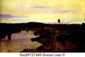 The Roman Campagna Art Print - Poussin's Walk, The Roman Campagna