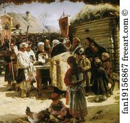 Week Art Print - Prayer During Holy Week. Detail