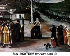 Village Art Print - Prayer In A Village