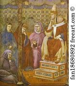 Preaching Before Pope Honorius Iii Art Print - Preaching Before Pope Honorius Iii. Detail