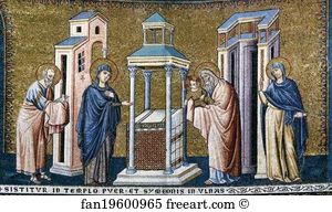 Pietro Cavallini Art Print - Presentation In The Temple
