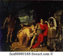1824 Art Print - Priam Asking Achilles To Return Hector's Body