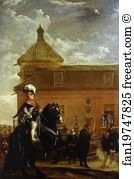 Prince Art Print - Prince Baltasar Carlos With The Count-Duke Of Olivares At The Royal Mews