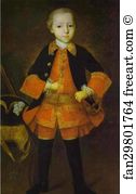 Golitzin Art Print - Prince F. N. Golitzin As A Child. Detail
