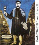 Horn Art Print - Prince With A Horn Of Wine