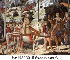 Wall Art Print - Procession Of The Magus Balthazar. Detail