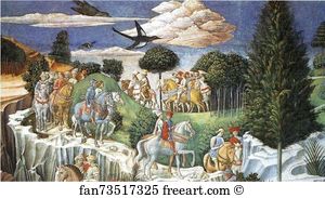Wall Art Print - Procession Of The Magus Balthazar. Detail