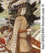 Procession Of The Magus Balthazar Detail Art Print - Procession Of The Magus Balthazar. Detail