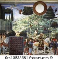 Melchior Art Print - Procession Of The Magus Melchior. Detail