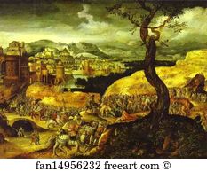 Herri De Patinir Art Print - Procession To Golgotha