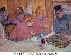 Budapest Art Print - Prostitutes Around A Dinner Table