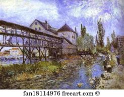 Moret Art Print - Provencher's Mill At Moret