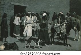 Frederic Art Print - Pueblo Indian Village