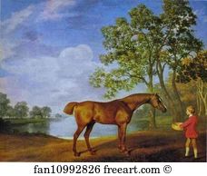 1774 Art Print - Pumpkin With A Stable Lad