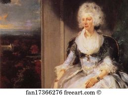 Queen Charlotte Detail Art Print - Queen Charlotte. Detail